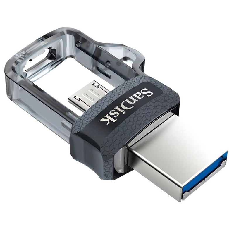 SANDISK Ultra Dual Drive m3.0 64GB mUSB/USB-A (SDDD3-064G-G46) USB ključek - slika 2