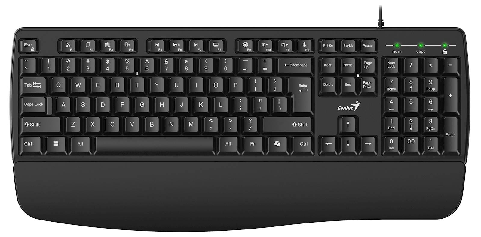 Tipkovnica Genius KB-123,PR,AI,BLK,SER,USB