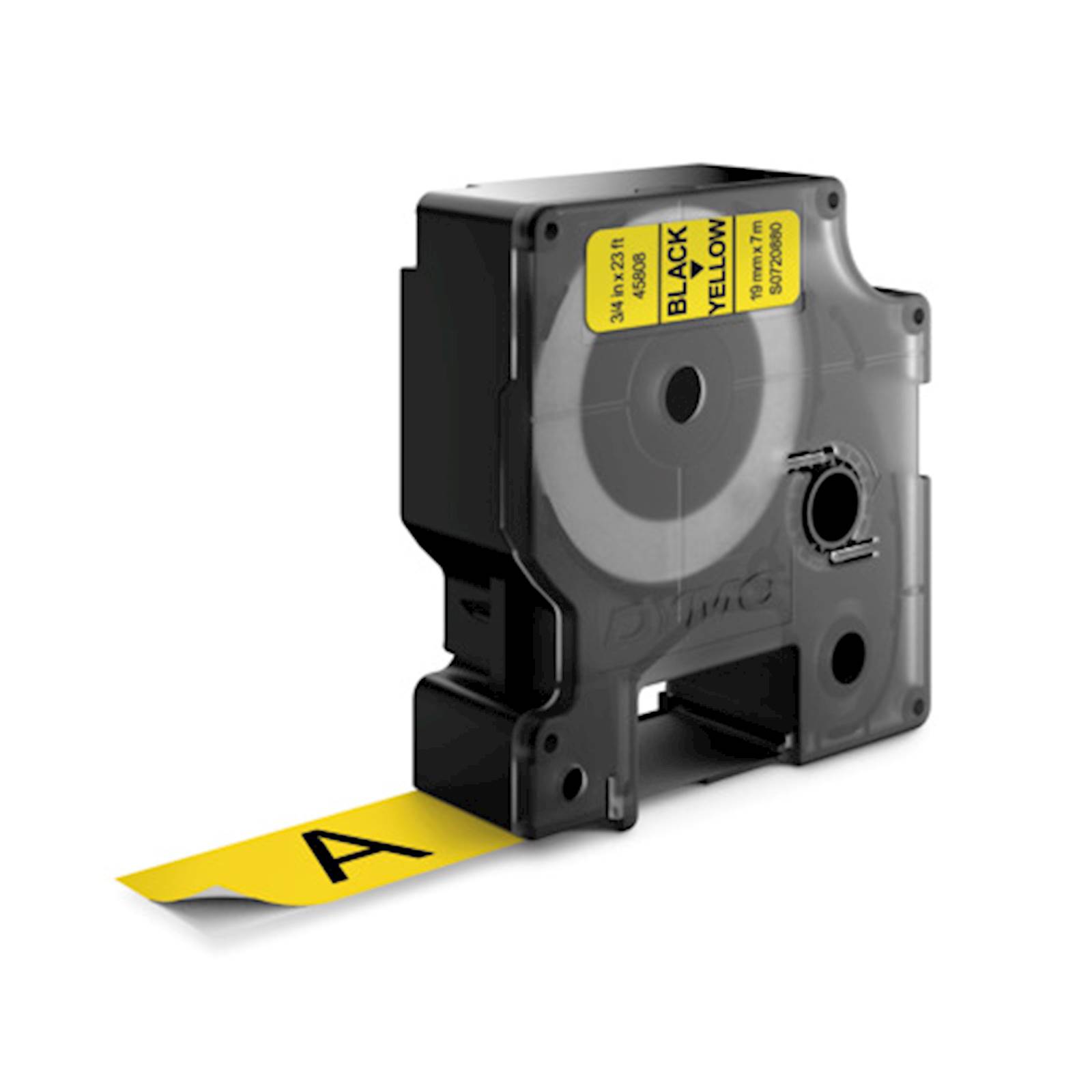 DYMO D1 trak 19 mm, črna na rumeni, 458080 - slika 2