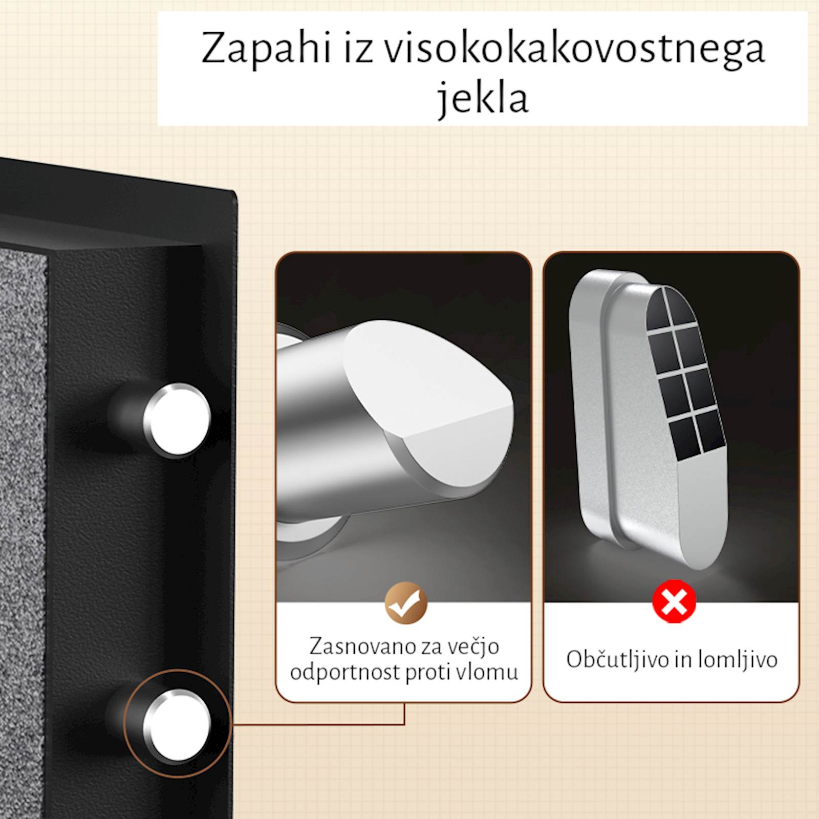 DELI ET540 digitalni sef, črn - slika 5