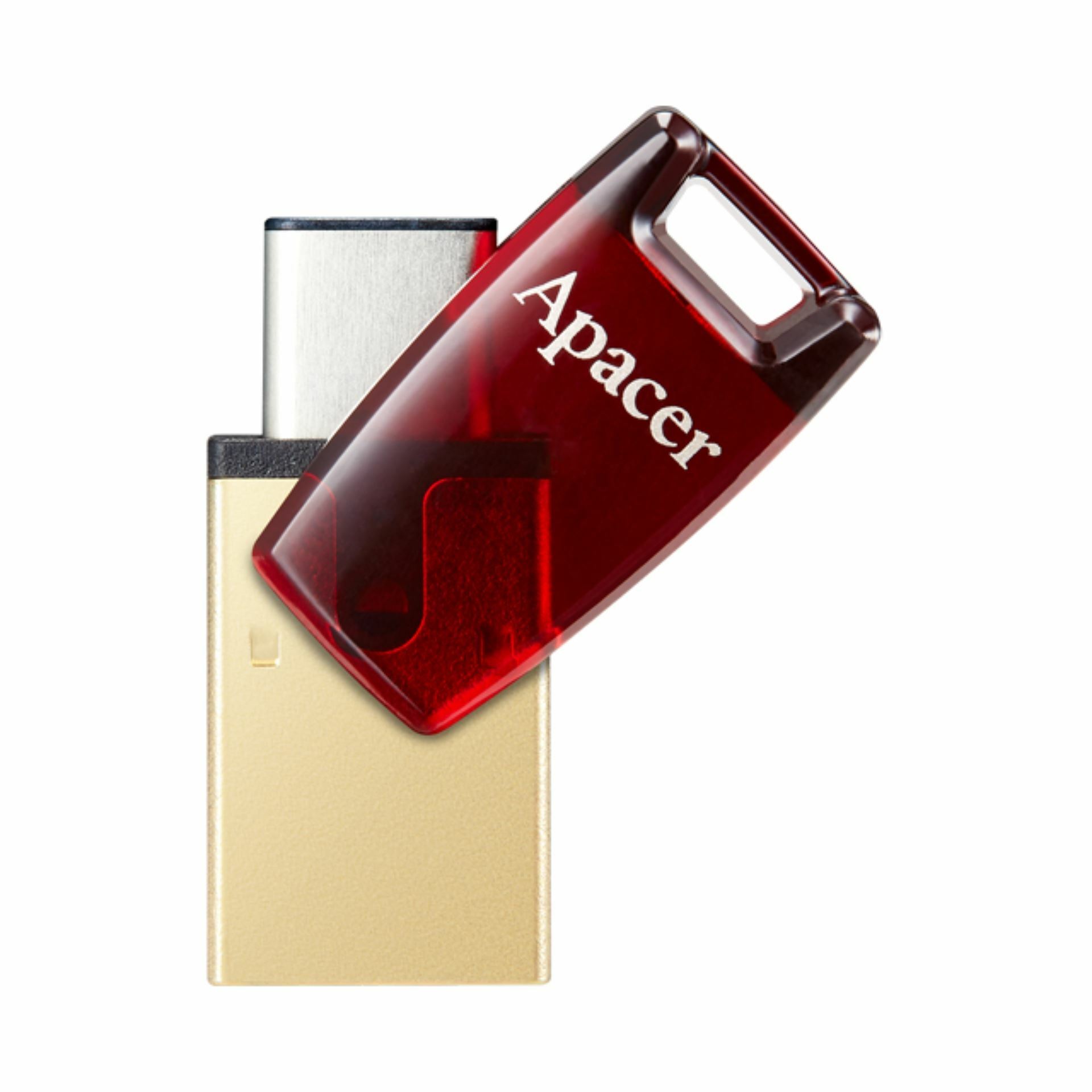 APACER USB 3.2 TipC ključ 64GB AH180 OTG rdeč - slika 2