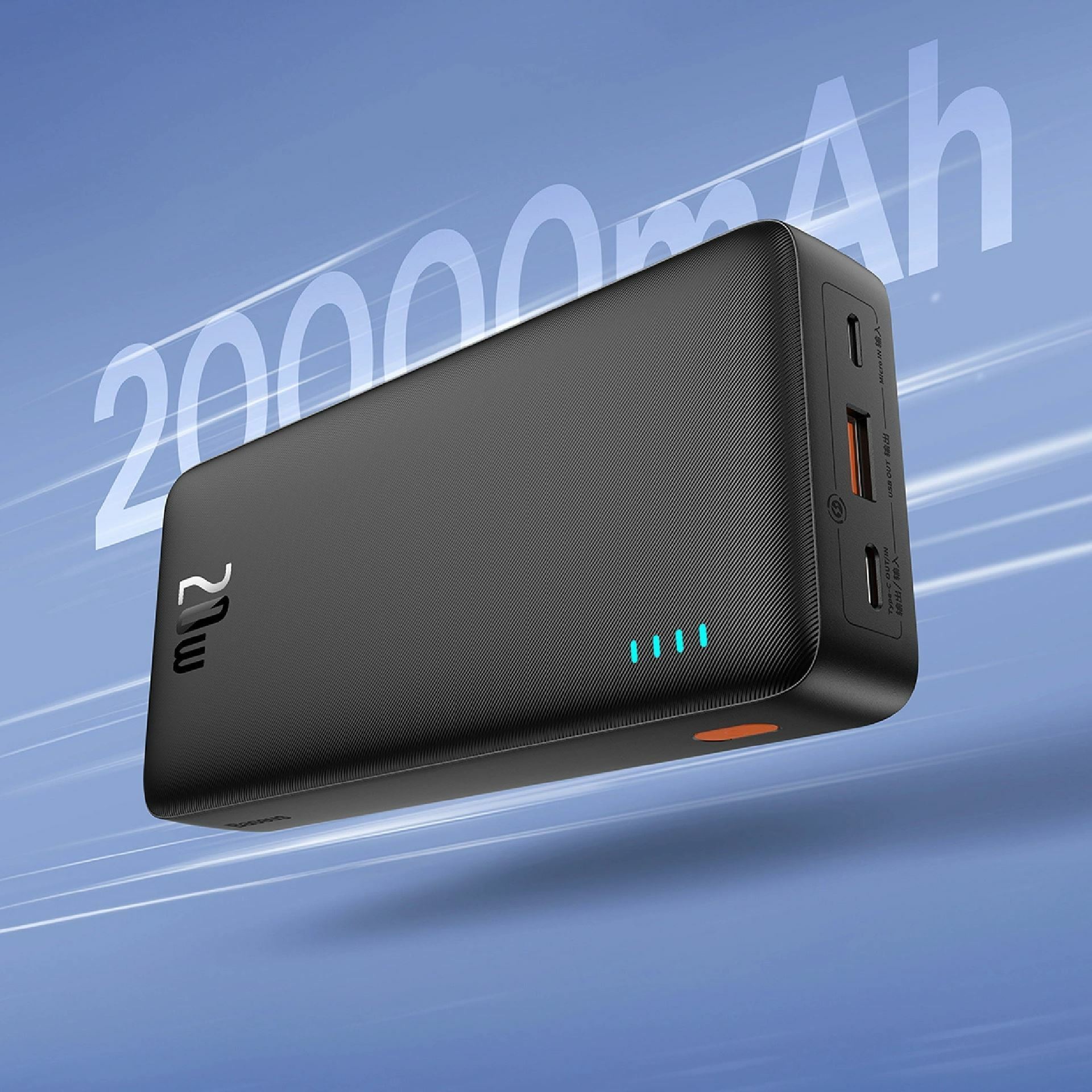 Baseus prenosna baterija 20.000mAh 20W PowerBank Airpow črna P10022804113-00 - slika 2