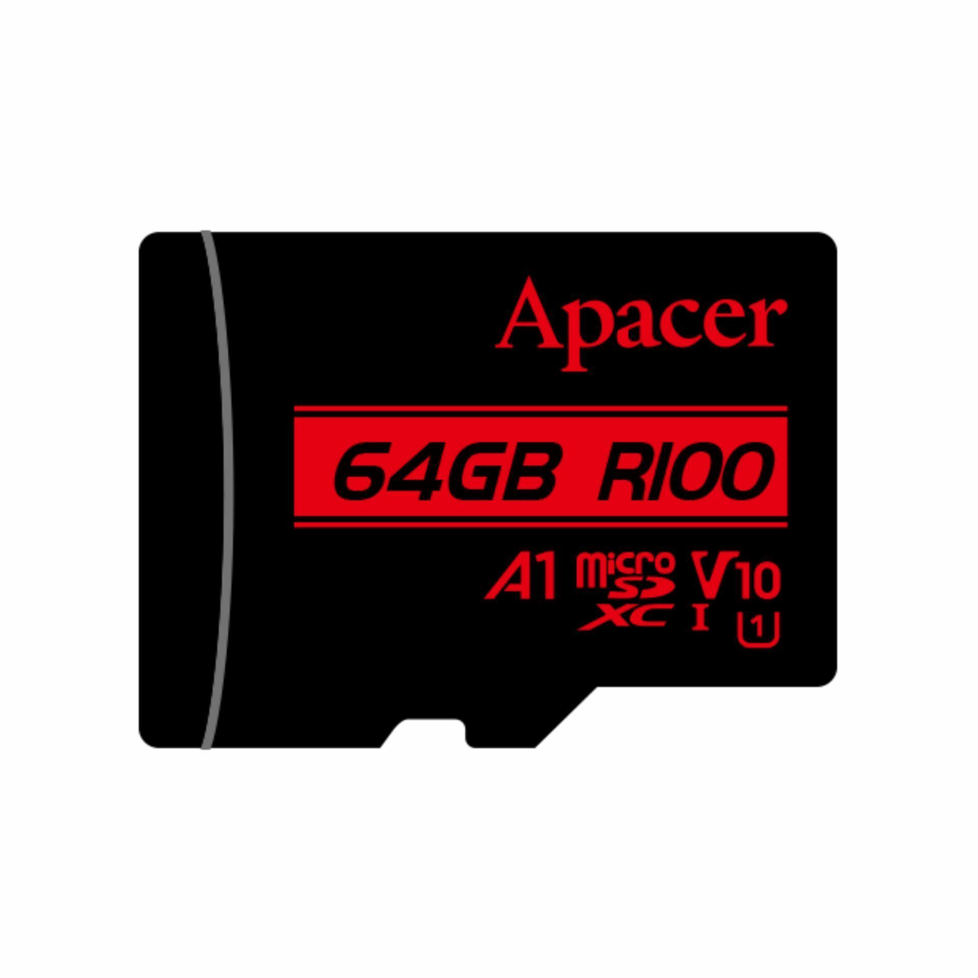 APACER microSD XC 64GB spominska kartica U1 R100 Class 10 AP64GMCSX10UB-R - slika 2