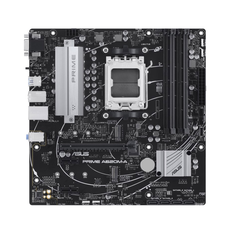 ASUS Prime A620M-A-CSM AM5 mATX DDR5 osnovna plošča - slika 2