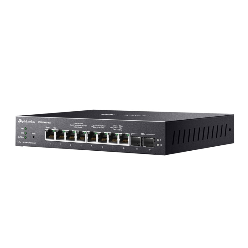 TP-LINK Omada SG2210XMP-M2 10-port (8x 2.5G PoE+ 2x 10G SFP+) RJ45 Smart mrežno stikalo switch - slika 2