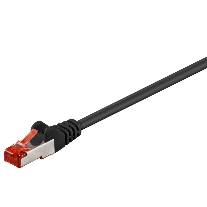 GOOBAY S/FTP (PiMF) CAT 6 patch 5m črn mrežni povezovalni kabel