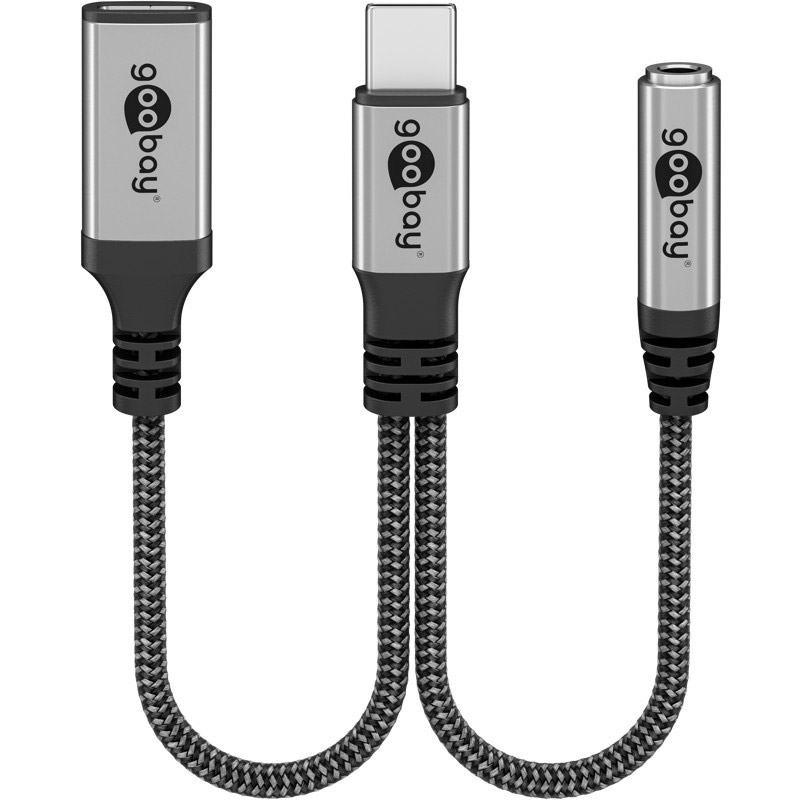GOOBAY USB-C na USB-C (Ž) na 3,5mm AUX adapter - slika 2