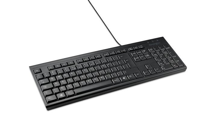 Tipkovnica kensington žična kb100 eq črna k63727it