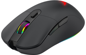Gaming miška BYTEZONE Morpheus brezžična-žična / RGB (16,8M barv) / max DPI 10K / optična / mat UV premaz (črna) - slika 4