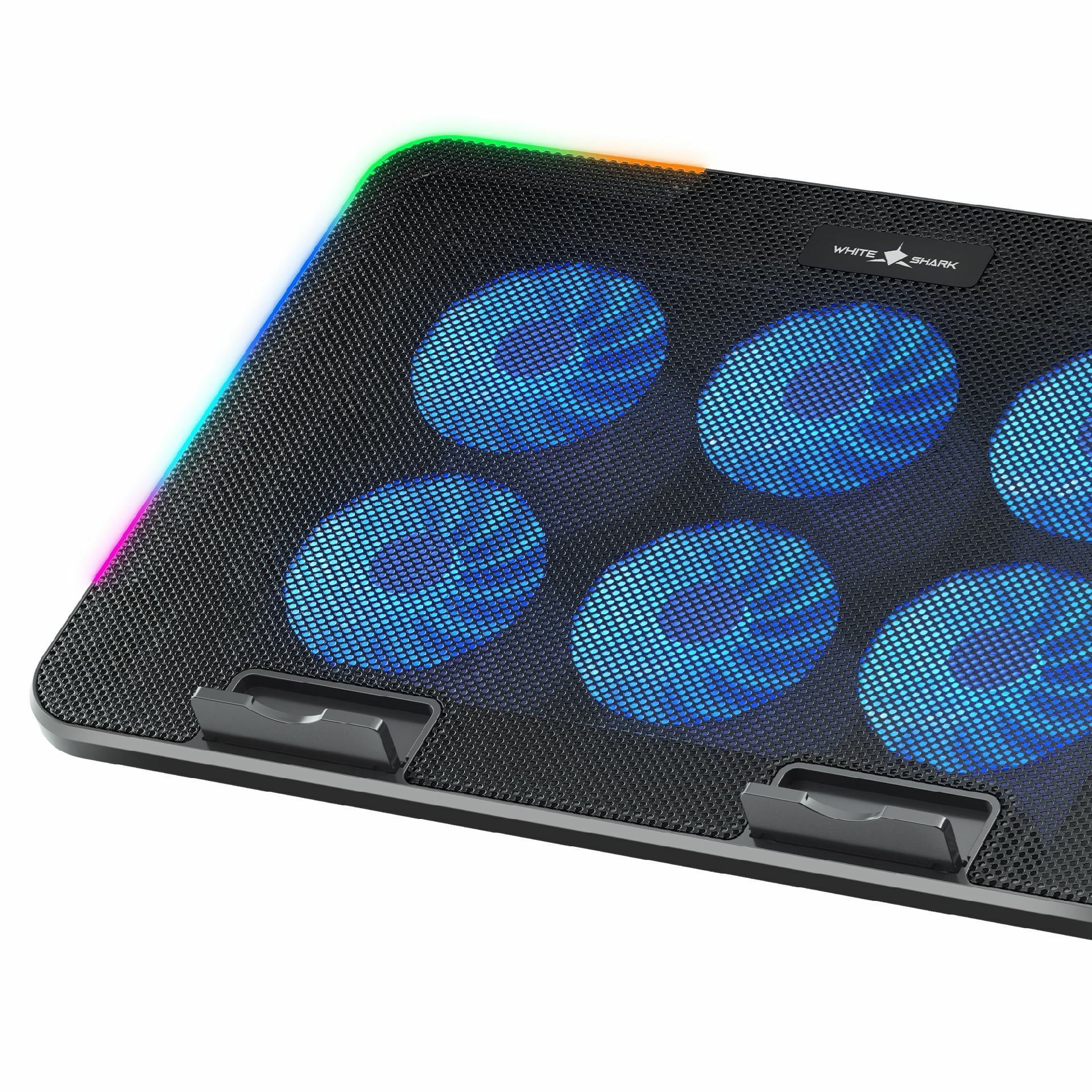 WHITE SHARK podloga za prenosnik 6x ventilator gaming GCP-96 ICE BLADE - slika 3