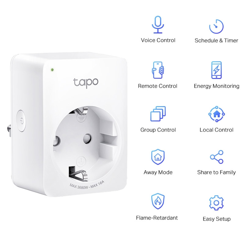 TP-LINK Tapo P110 Mini Smart Wi-Fi pametna vtičnica - slika 2