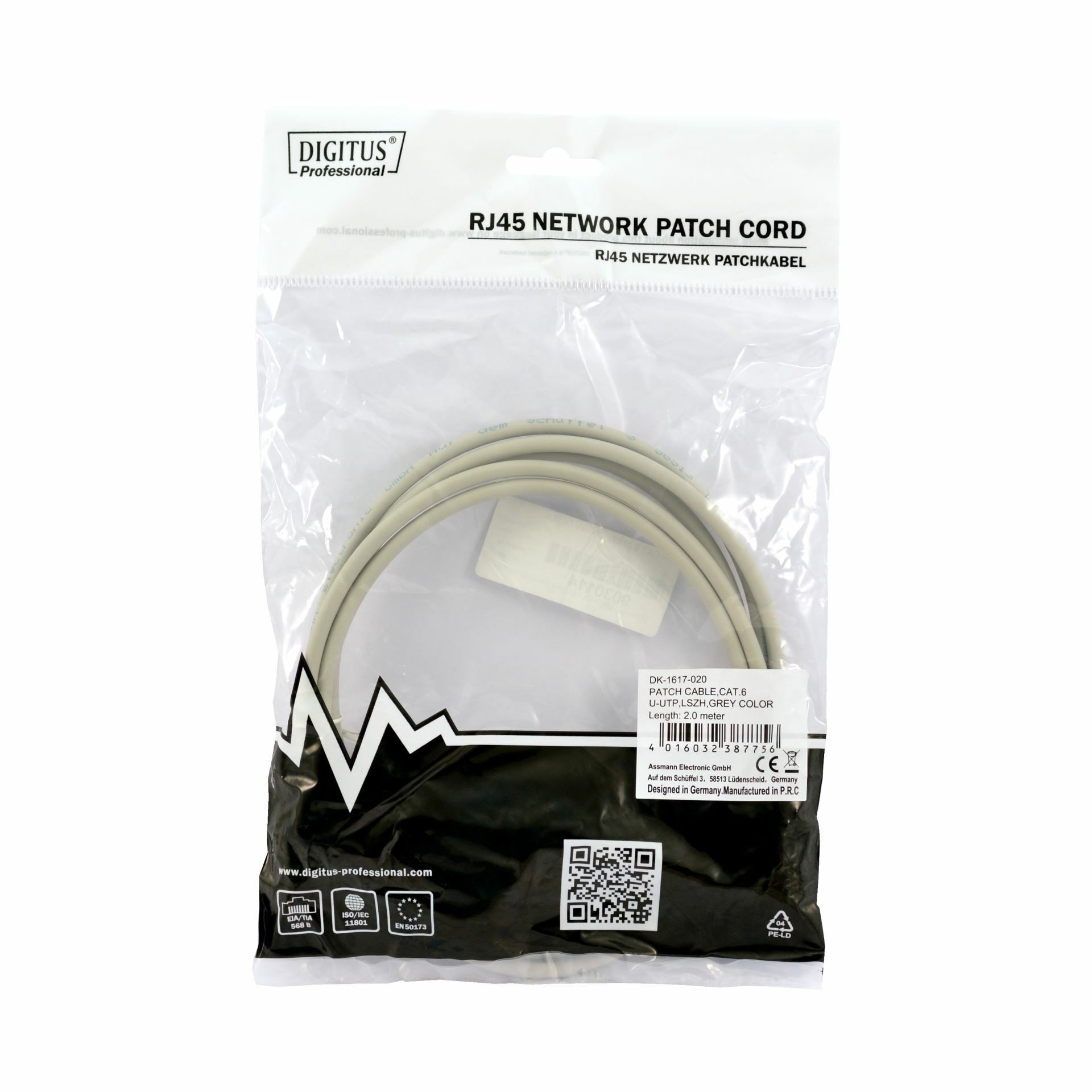 Digitus patch UTP CAT.6 2m siv - slika 2