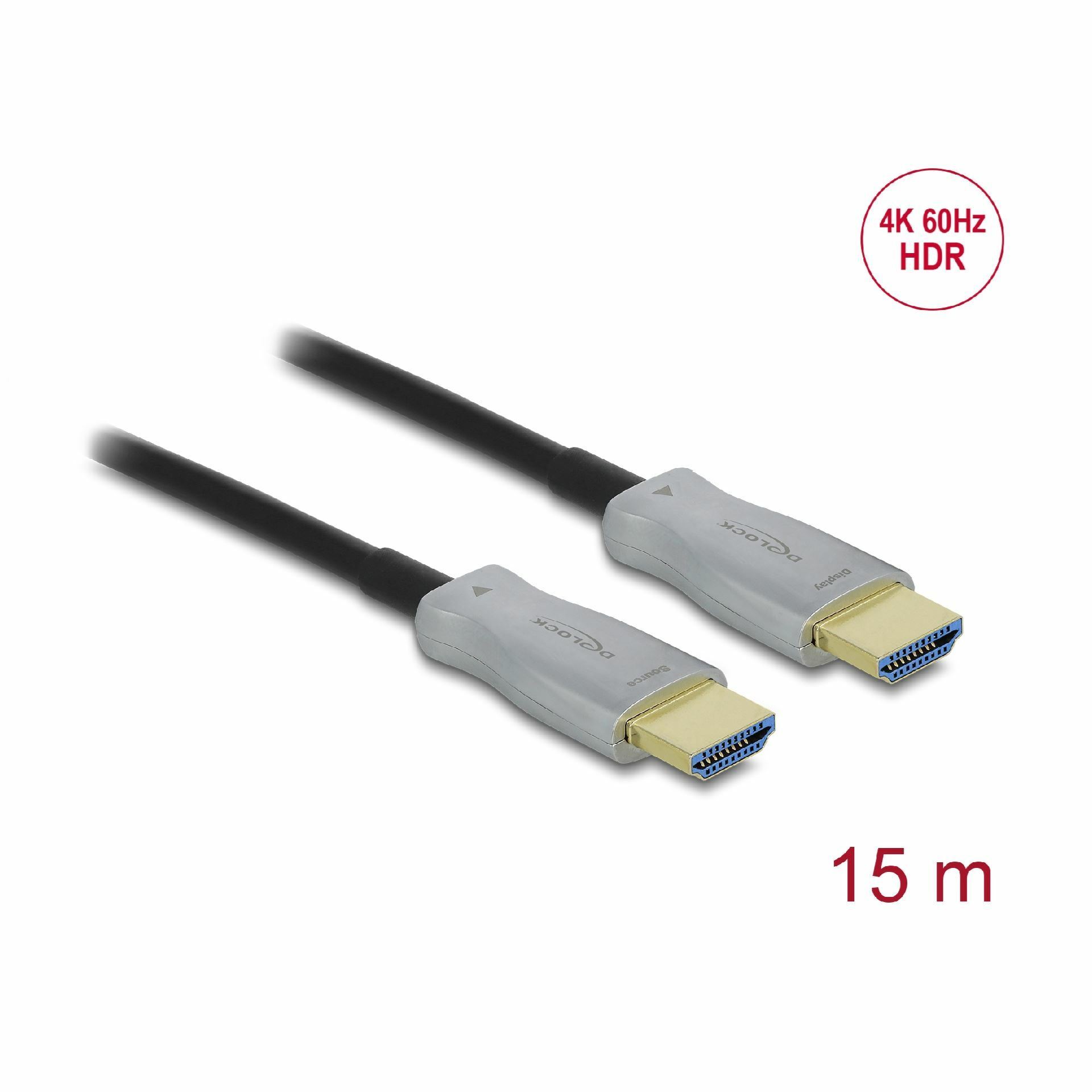 Delock kabel HDMI AOC hibridni optični 15m 4K 60Hz 85012 - slika 2