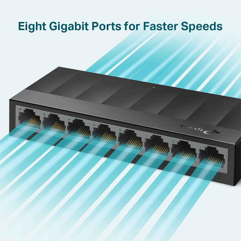 TP-LINK LiteWave LS1008G 8-port gigabit RJ45 mrežno stikalo switch - slika 2