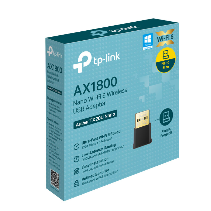 TP-LINK Archer TX20U NANO AX1800 Wi-Fi 6 USB brezžična kartica - slika 2