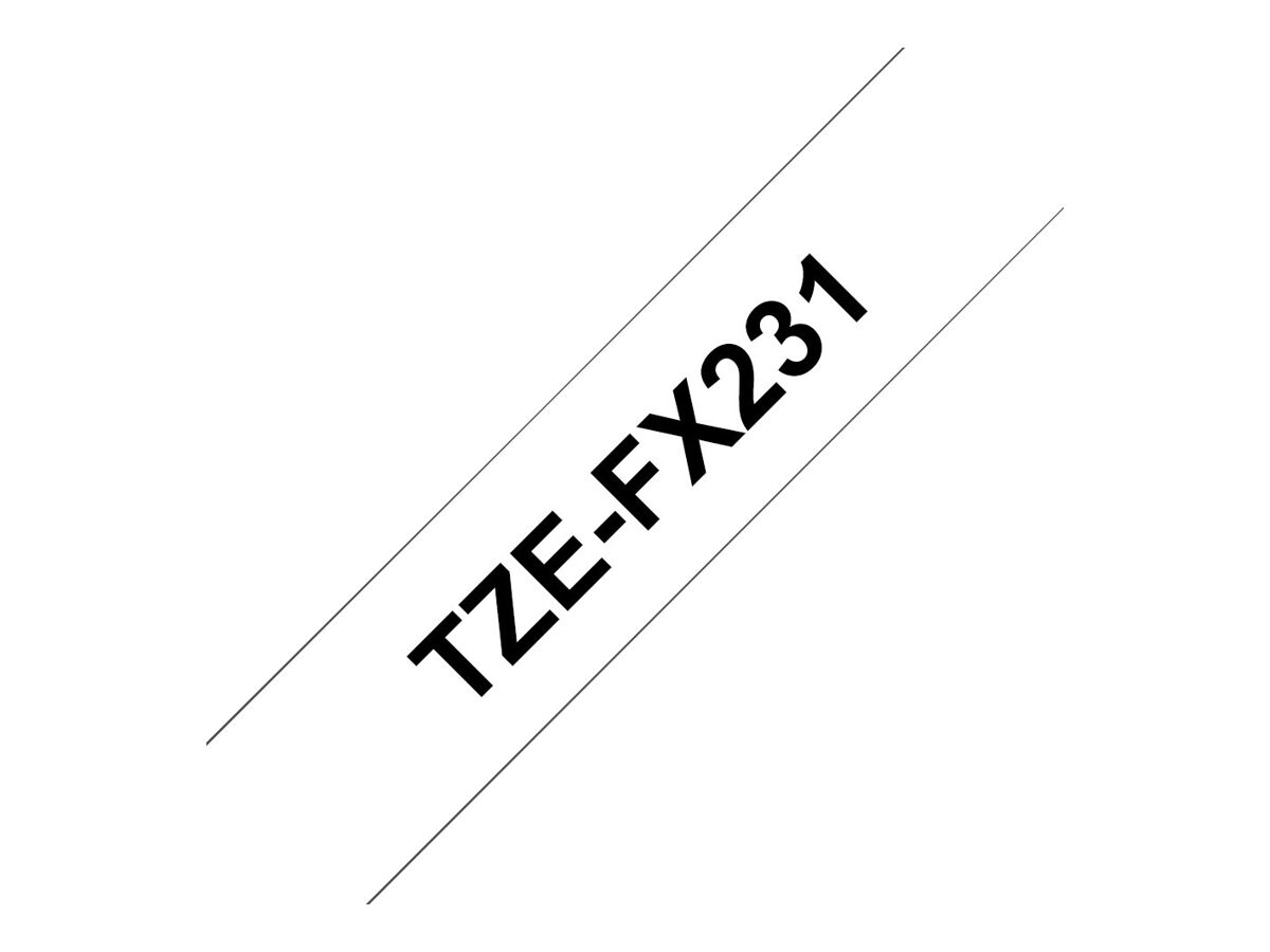 BROTHER TZEFX231 black/white 12mm - slika 5