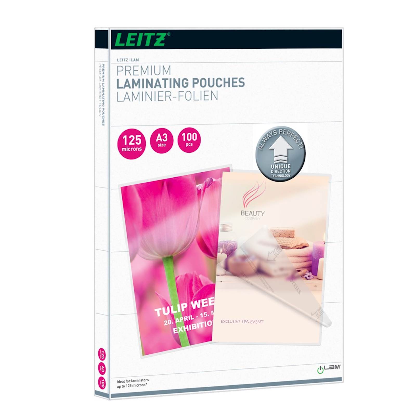 Leitz folija za plastificiranje iLAM Ultra Premium, A3, 125 mic, 100/1