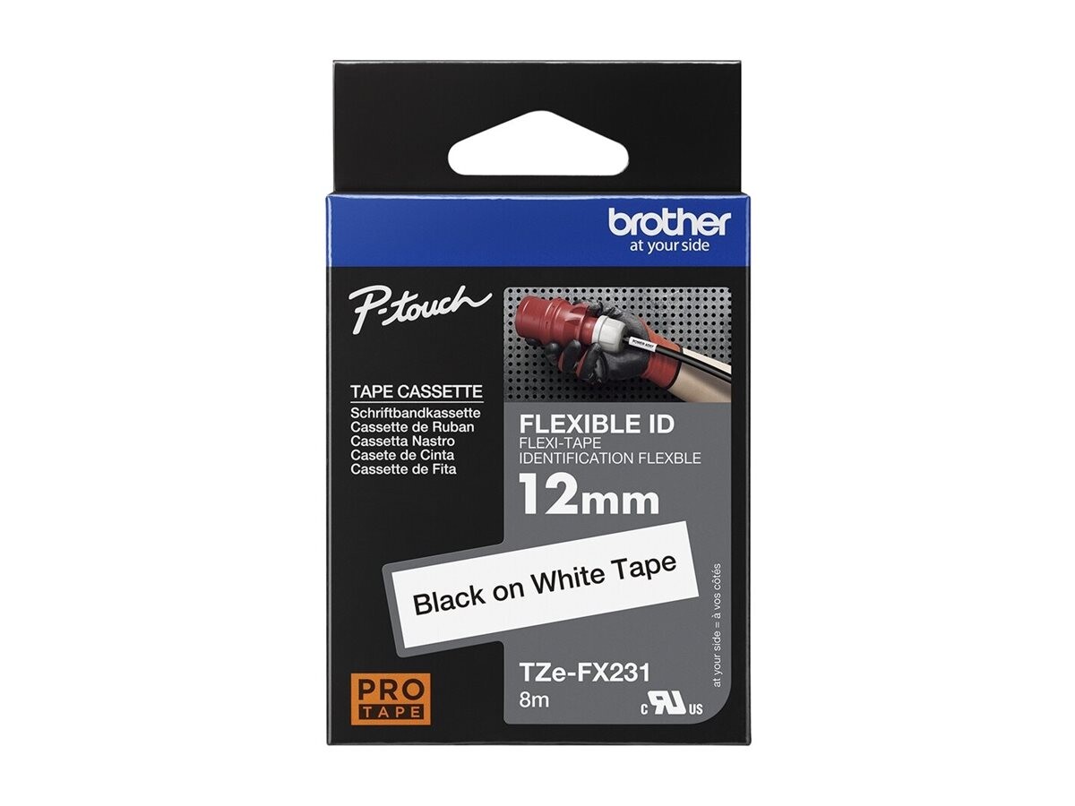 BROTHER TZEFX231 black/white 12mm - slika 2