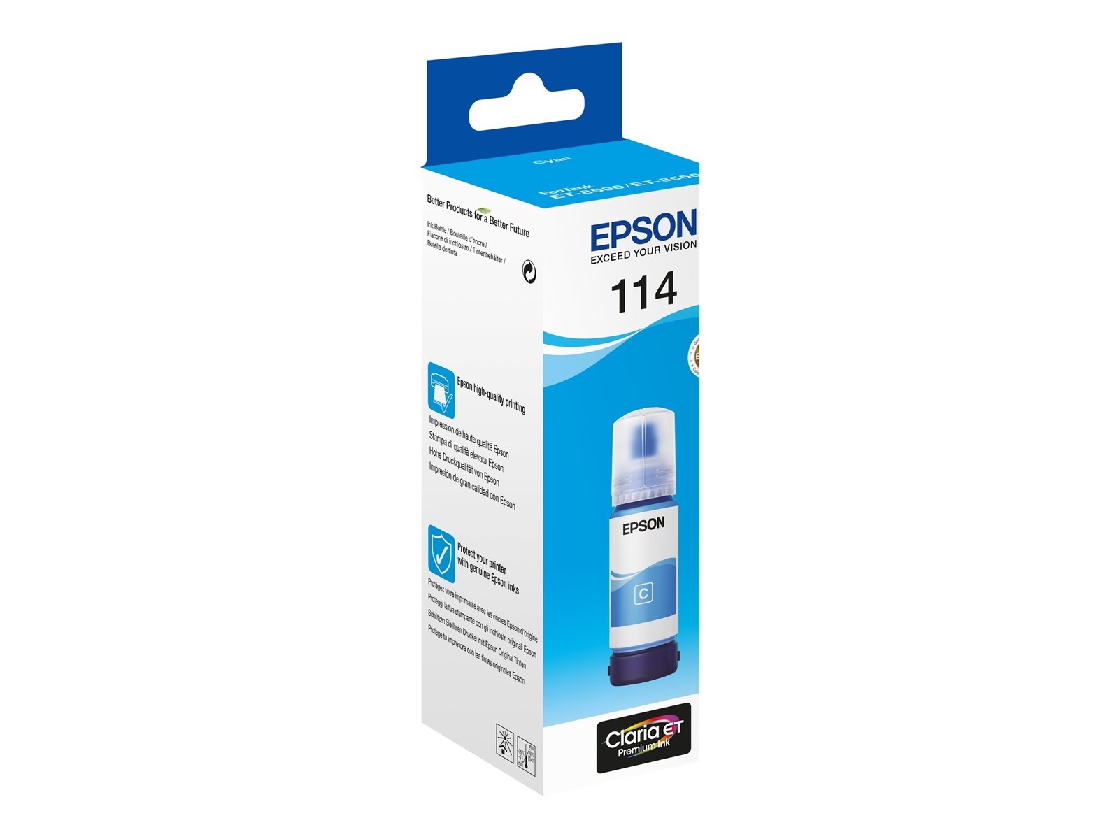 EPSON 114 EcoTank Cyan ink bottle - slika 4