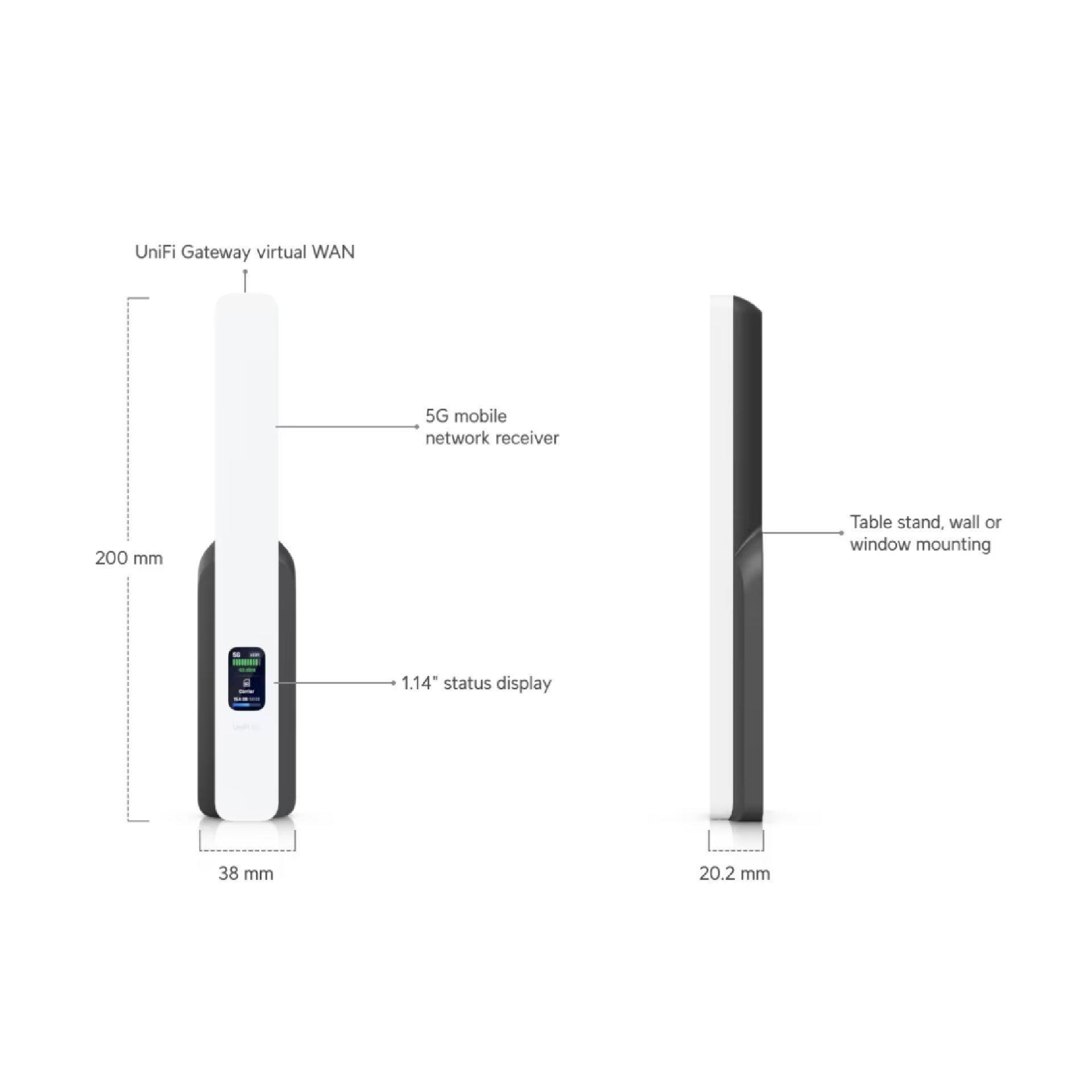 Ubiquiti usmerjevalnik UniFi 5G Backup modem U5G - slika 2