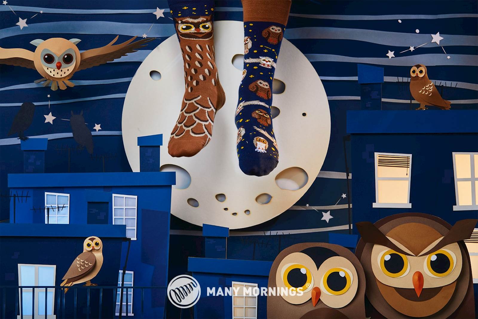 Many Mornings nogavice OWLY MOLY, visoke, 43-46 - slika 2