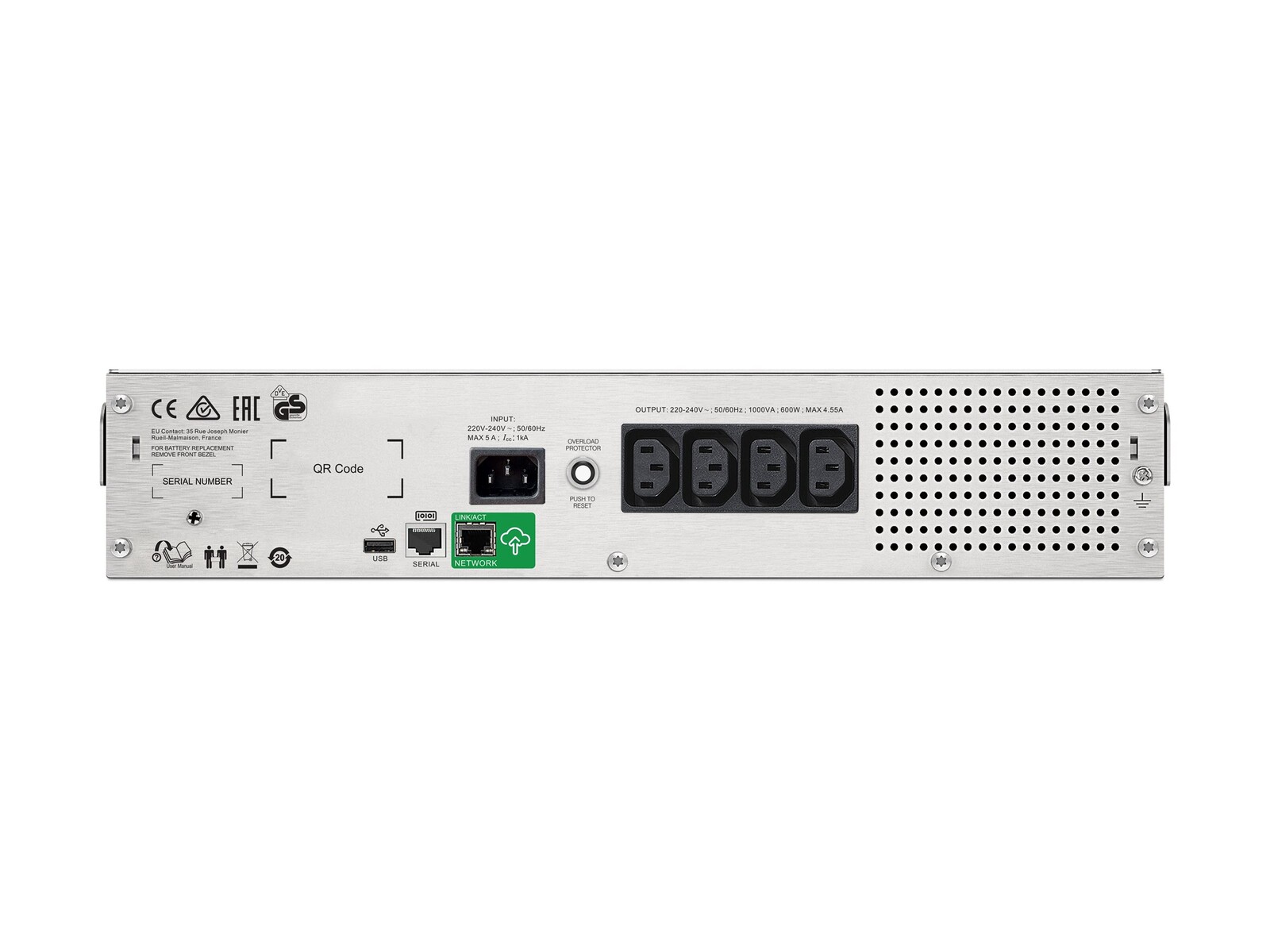 APC SmartConnect UPS SMC 1500VA Rack 2HE - slika 3